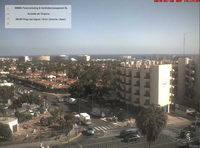 Playa del Ingles, Blick aus dem Büro von EMMA / Spanien